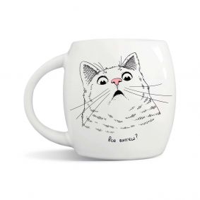 Чашка «Удивлённый кот» 