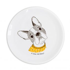 French bulldog RU Plate