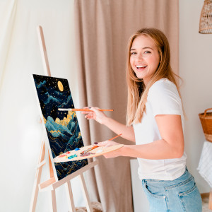  Картина по номерам «Горы и звезды. Абстракция»: Фото - ORNER 