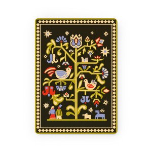  Деревянный постер «Дерево жизни» черный: Фото - ORNER 