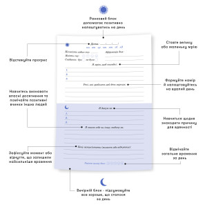  Щоденник вдячності «Нічне небо» синій: Фото - ORNER 