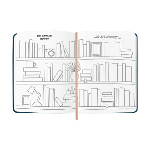  Дневник читательский «Keep calm and read on» синий: Фото - ORNER 