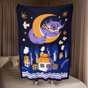  Плед «Колыбельная» синий: Фото - ORNER 