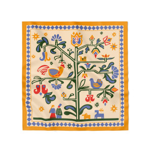  Платок «Древо жизни» бежевый: Фото - ORNER 