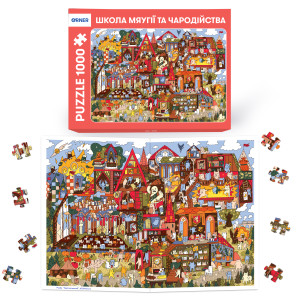  Пазл «Школа Мяугии и волшебства» 1000 элементов: Фото - ORNER 