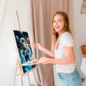  Картина по номерам «Кот-астронавт»: Фото - ORNER 