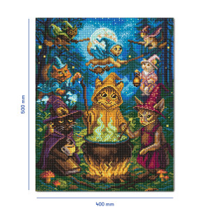  Алмазна мозаїка «Коти-чаклуни»: Фото - ORNER 