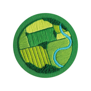  Набор для вышивания Ø130 мм ORNER x Diva Olivka «Украинские поля» зеленый: Фото - ORNER 