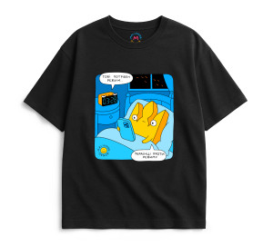  Футболка оверсайз ORNER х MALIUNOK «Против режима» черная: Фото - ORNER 