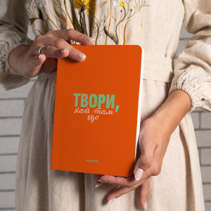  Блокнот у клітинку «Твори!» червоний: Фото - ORNER 