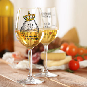  Бокал для вина «Иронический кот» 450 мл: Фото - ORNER 