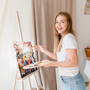  Картина по номерам «Котики в кимоно»: Фото - ORNER 