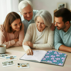  Книга спогадів «Історії найкращого тата» темно-синя: Фото - ORNER 