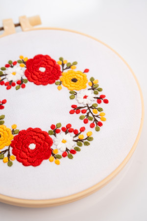  Набор для вышивания Ø160 мм «Осенние цветы»: Фото - ORNER 