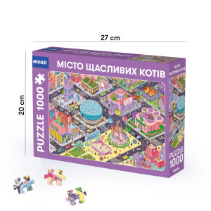  Пазл «Місто щасливих котів» 1000 елементів: Фото - ORNER 