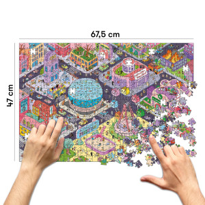  Пазл «Місто щасливих котів» 1000 елементів: Фото - ORNER 