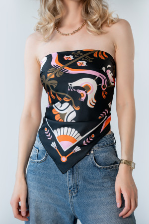  Хустка «Дерево роду» чорна: Фото - ORNER 