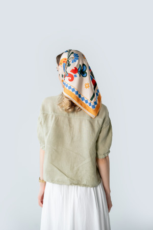  Платок «Древо жизни» бежевый: Фото - ORNER 