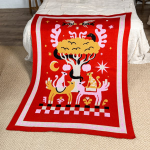  Плед «Чудомир» красный: Фото - ORNER 