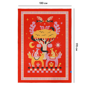  Плед «Чудомир» красный: Фото - ORNER 