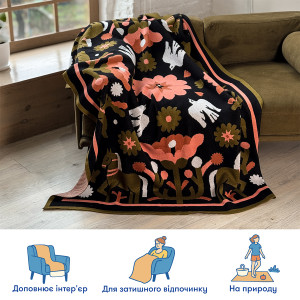  Плед «Гармонія природи» темний: Фото - ORNER 