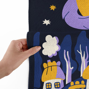  Плед «Колыбельная» синий: Фото - ORNER 