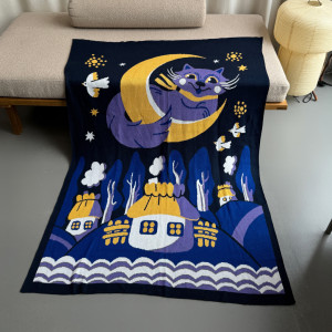  Плед «Колыбельная» синий: Фото - ORNER 