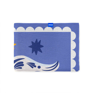  Плед «Птицы на звездном небе» голубой: Фото - ORNER 