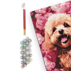  Картина за номерами «‎Мальтіпу у квітах»‎: Фото - ORNER 