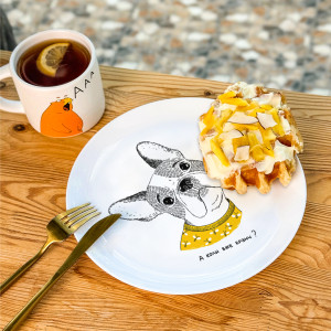  Тарелка «Французский бульдог»: Фото - ORNER 