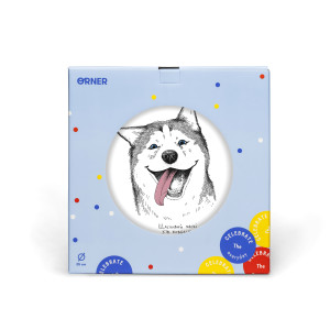  Тарілка «Щасливий хаскі»: Фото - ORNER 