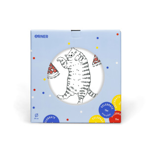  Тарелка «Кот с пиццей»: Фото - ORNER 