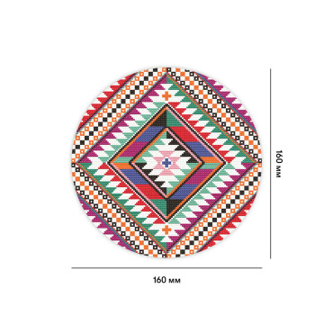  Набір для вишивання Ø160 мм «Традиційний орнамент»: фото 2 - ORNER 