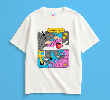  Oversized T-shirt ORNER x Maliunok “Workaholic” dairy: photo 2 - ORNER 
