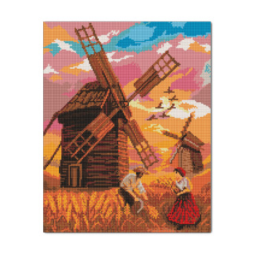  Diamond mosaic Ukrainian Windmills: photo - ORNER 