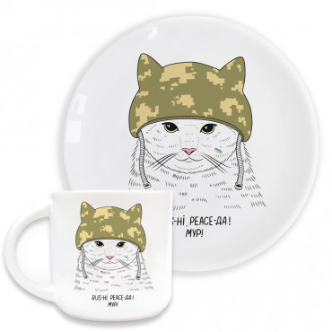  Plate and cup ORNER Cat-Warrior: photo 2 - ORNER 