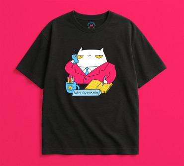  Oversized T-shirt ORNER x Maliunok “Deputy” black: photo 2 - ORNER 