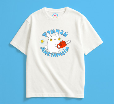  Oversized T-shirt ORNER x Maliunok “Keep Your Distance” dairy: photo 2 - ORNER 