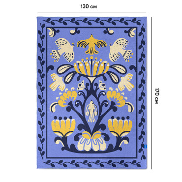  Blanket World tree blue: photo 2 - ORNER 