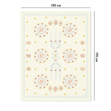  Tablecloth Easter Moments light blue 130x170: photo 2 - ORNER 