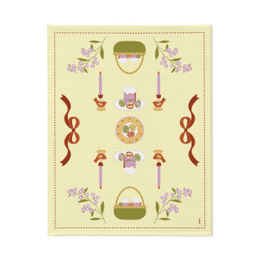  Tablecloth Easter Basket yellow 130x170: photo - ORNER 