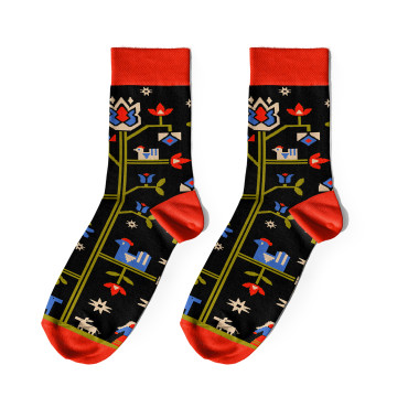  Шкарпетки «Дерево життя» чорні: фото - ORNER 