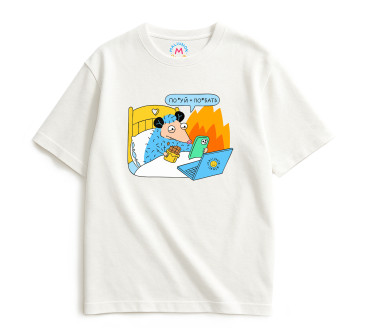  Oversized T-shirt ORNER x Maliunok “Calm” dairy: photo - ORNER 
