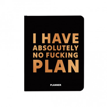  Planner I HAVE ABSOLUTELY NO PLAN black: photo - ORNER 