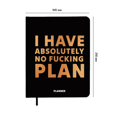  Planner I HAVE ABSOLUTELY NO PLAN black: photo 2 - ORNER 