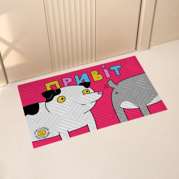  Килим придверний ORNER x Maliunok «Привіт»: фото - ORNER 