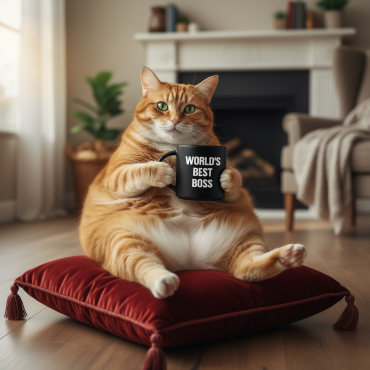  Чашка «World's best BOSS» чорна: фото 2 - ORNER 