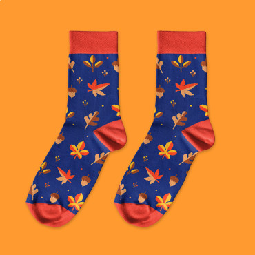  Шкарпетки «Осінні дари» червоні 1 пара: фото 2 - ORNER 