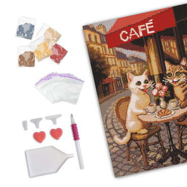  Diamond mosaic Cat Café: photo 2 - ORNER 