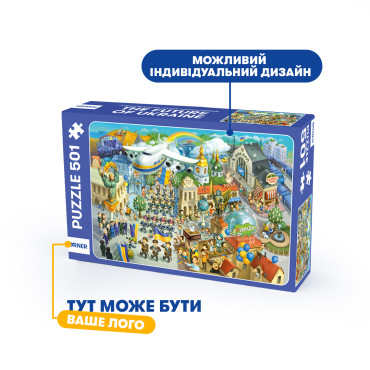 The puzzle is branded for 500 elements: photo - ORNER 